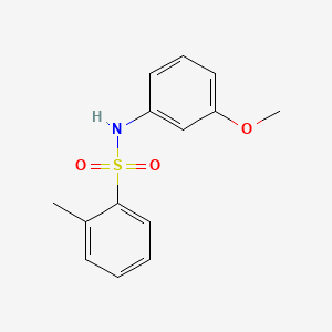 molecular formula C14H15NO3S B2684055 N-(3-methoxyphenyl)-2-methylbenzenesulfonamide CAS No. 1351398-21-4