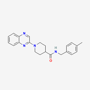 N-(4-methylbenzyl)-1-(quinoxalin-2-yl)piperidine-4-carboxamide
