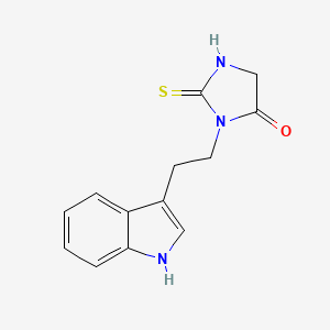 molecular formula C13H13N3OS B2684058 3-(2-(1H-indol-3-yl)ethyl)-2-thioxoimidazolidin-4-one CAS No. 287918-23-4