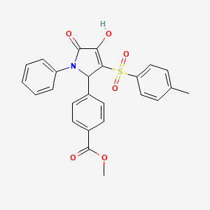 methyl 4-(4-hydroxy-5-oxo-1-phenyl-3-tosyl-2,5-dihydro-1H-pyrrol-2-yl)benzoate