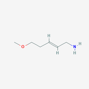 molecular formula C6H13NO B2684063 (E)-5-methoxypent-2-en-1-amine CAS No. 710328-90-8