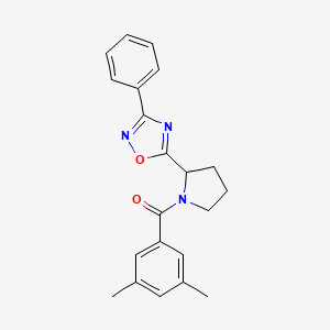 5-[1-(3,5-Dimethylbenzoyl)pyrrolidin-2-yl]-3-phenyl-1,2,4-oxadiazole