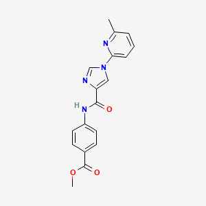 methyl 4-({[1-(6-methyl-2-pyridinyl)-1H-imidazol-4-yl]carbonyl}amino)benzenecarboxylate