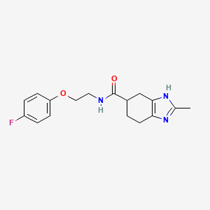 N-(2-(4-fluorophenoxy)ethyl)-2-methyl-4,5,6,7-tetrahydro-1H-benzo[d]imidazole-5-carboxamide