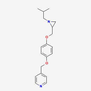 4-[[4-[[1-(2-Methylpropyl)aziridin-2-yl]methoxy]phenoxy]methyl]pyridine