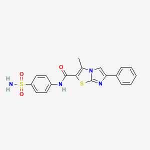 3-methyl-6-phenyl-N-(4-sulfamoylphenyl)imidazo[2,1-b]thiazole-2-carboxamide