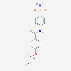 molecular formula C17H20N2O4S B268411 N-[4-(aminosulfonyl)phenyl]-4-sec-butoxybenzamide 