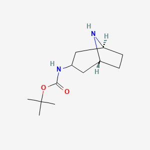 molecular formula C12H22N2O2 B2684112 exo-3-(Boc-amino)-8-azabicyclo[3.2.1]octane CAS No. 132234-68-5; 132234-69-6