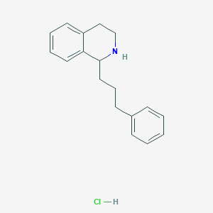 molecular formula C18H22ClN B2684116 1-(3-Phenylpropyl)-1,2,3,4-tetrahydroisoquinoline hydrochloride CAS No. 1909327-37-2