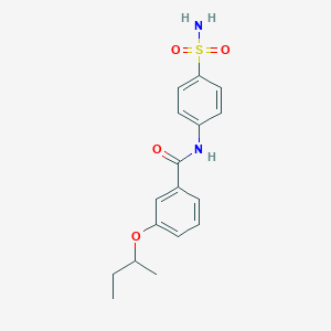 molecular formula C17H20N2O4S B268412 N-[4-(aminosulfonyl)phenyl]-3-sec-butoxybenzamide 