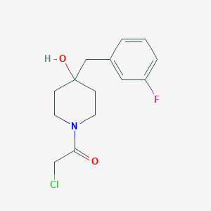 2-Chloro-1-[4-[(3-fluorophenyl)methyl]-4-hydroxypiperidin-1-yl]ethanone