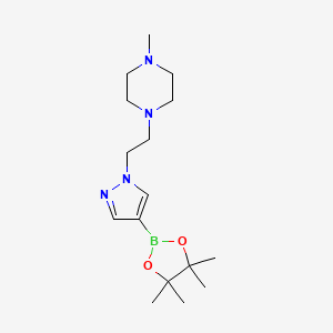 1-Methyl-4-(2-(4-(4,4,5,5-tetramethyl-1,3,2-dioxaborolan-2-yl)-1H-pyrazol-1-yl)ethyl)piperazine