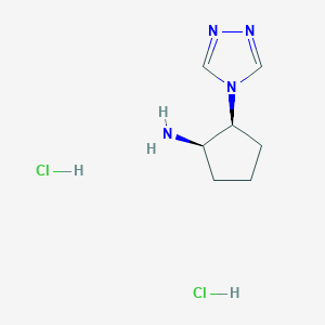 Rel-(1R,2S)-2-(4H-1,2,4-triazol-4-yl)cyclopentan-1-amine dihydrochloride