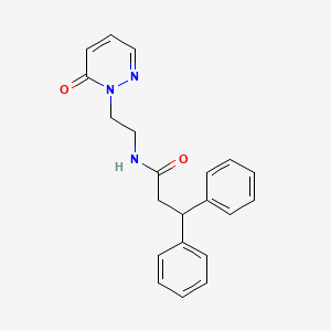 N-(2-(6-oxopyridazin-1(6H)-yl)ethyl)-3,3-diphenylpropanamide