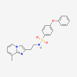 N-(2-(8-methylimidazo[1,2-a]pyridin-2-yl)ethyl)-4-phenoxybenzenesulfonamide
