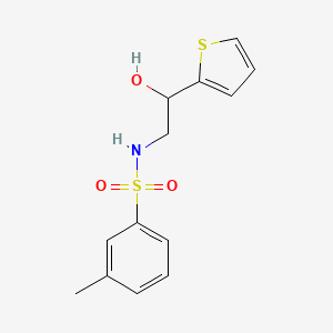 N-(2-hydroxy-2-(thiophen-2-yl)ethyl)-3-methylbenzenesulfonamide