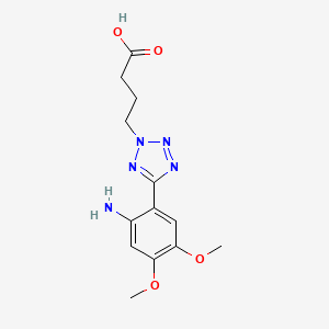 4-[5-(2-amino-4,5-dimethoxyphenyl)-2H-tetrazol-2-yl]butanoic acid