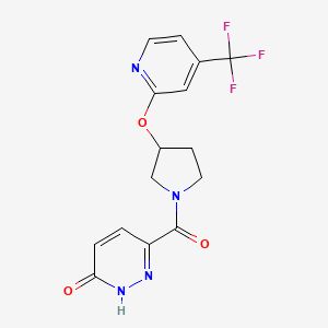 6-(3-((4-(trifluoromethyl)pyridin-2-yl)oxy)pyrrolidine-1-carbonyl)pyridazin-3(2H)-one