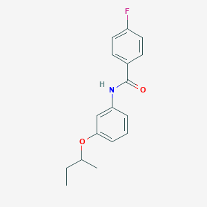 molecular formula C17H18FNO2 B268418 N-(3-sec-butoxyphenyl)-4-fluorobenzamide 