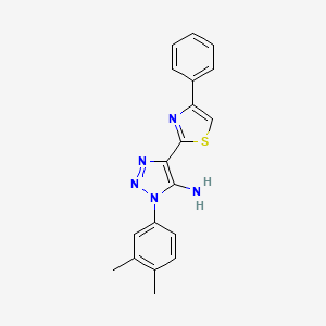 1-(3,4-dimethylphenyl)-4-(4-phenyl-1,3-thiazol-2-yl)-1H-1,2,3-triazol-5-amine