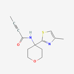N-[4-(4-Methyl-1,3-thiazol-2-yl)oxan-4-yl]but-2-ynamide