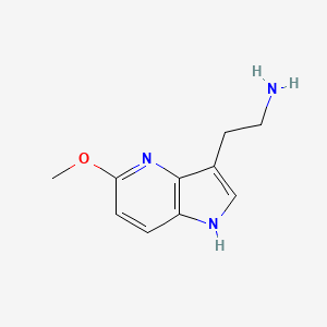 molecular formula C10H13N3O B2684189 1H-Pyrrolo[3,2-b]pyridine-3-ethanamine, 5-methoxy- CAS No. 1171071-94-5