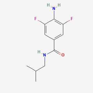 molecular formula C11H14F2N2O B2684193 4-amino-3,5-difluoro-N-(2-methylpropyl)benzamide CAS No. 1343757-05-0