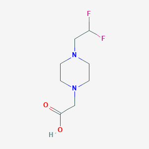 molecular formula C8H14F2N2O2 B2684199 2-[4-(2,2-Difluoroethyl)piperazin-1-yl]acetic acid CAS No. 1179198-18-5