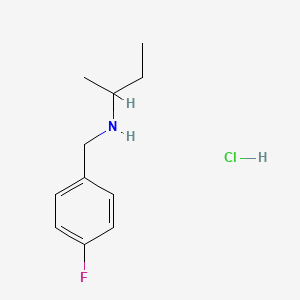 molecular formula C11H17ClFN B2684221 N-(4-Fluorobenzyl)-2-butanamine hydrochloride CAS No. 1049678-16-1; 343854-19-3