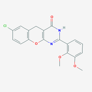 molecular formula C19H15ClN2O4 B2684226 7-氯-2-(2,3-二甲氧基苯基)-3H-咯并[2,3-d]嘧啶-4(5H)-酮 CAS No. 899213-11-7