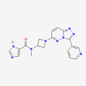 molecular formula C18H17N9O B2684230 N-methyl-N-{1-[3-(pyridin-3-yl)-[1,2,4]triazolo[4,3-b]pyridazin-6-yl]azetidin-3-yl}-1H-imidazole-4-carboxamide CAS No. 2380034-75-1