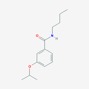 molecular formula C14H21NO2 B268424 N-butyl-3-isopropoxybenzamide 