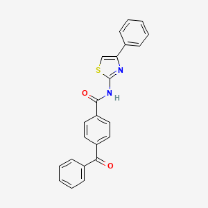 4-benzoyl-N-(4-phenyl-1,3-thiazol-2-yl)benzamide