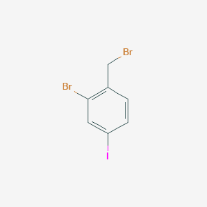 molecular formula C7H5Br2I B2684255 2-溴-1-(溴甲基)-4-碘苯 CAS No. 1261776-07-1