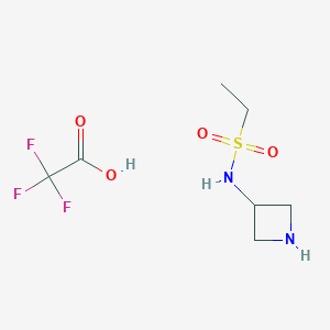 molecular formula C7H13F3N2O4S B2684281 N-(Azetidin-3-yl)ethanesulfonamide;2,2,2-trifluoroacetic acid CAS No. 2309456-99-1