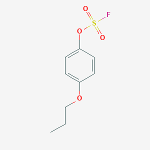 molecular formula C9H11FO4S B2684286 1-氟磺酰氧基-4-丙氧基苯 CAS No. 2378502-96-4