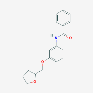 molecular formula C18H19NO3 B268429 N-[3-(tetrahydro-2-furanylmethoxy)phenyl]benzamide 