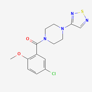 1-(5-Chloro-2-methoxybenzoyl)-4-(1,2,5-thiadiazol-3-yl)piperazine