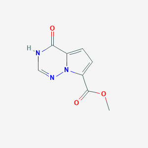 methyl 4-oxo-3H,4H-pyrrolo[2,1-f][1,2,4]triazine-7-carboxylate