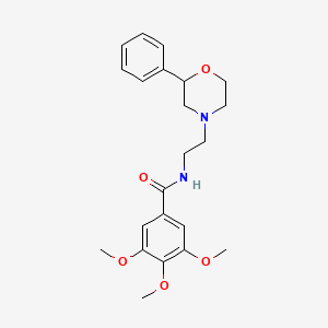 3,4,5-trimethoxy-N-(2-(2-phenylmorpholino)ethyl)benzamide