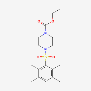 molecular formula C17H26N2O4S B2684326 Ethyl 4-(2,3,5,6-tetramethylphenyl)sulfonylpiperazine-1-carboxylate CAS No. 914234-56-3