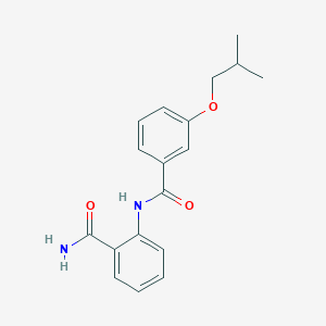 molecular formula C18H20N2O3 B268433 2-[(3-Isobutoxybenzoyl)amino]benzamide 
