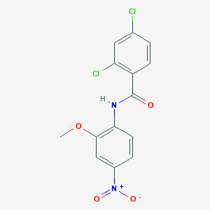 molecular formula C14H10Cl2N2O4 B2684343 2,4-dichloro-N-(2-methoxy-4-nitrophenyl)benzamide CAS No. 325979-92-8