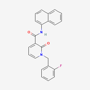 1-(2-fluorobenzyl)-N-(naphthalen-1-yl)-2-oxo-1,2-dihydropyridine-3-carboxamide