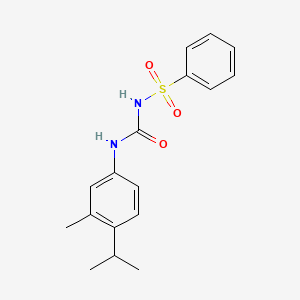 {[(4-Isopropyl-3-methylanilino)carbonyl]amino}(dioxo)phenyl-lambda~6~-sulfane