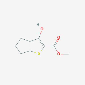 molecular formula C9H10O3S B2684371 methyl 3-hydroxy-4H,5H,6H-cyclopenta[b]thiophene-2-carboxylate CAS No. 32711-59-4