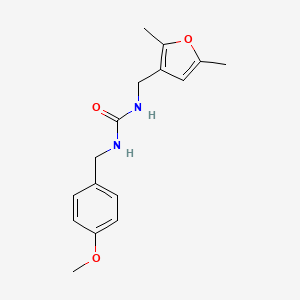 molecular formula C16H20N2O3 B2684378 1-((2,5-Dimethylfuran-3-yl)methyl)-3-(4-methoxybenzyl)urea CAS No. 1351608-81-5