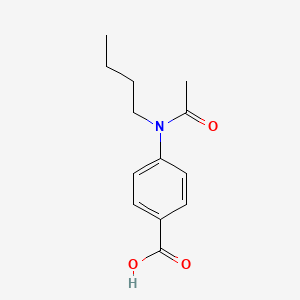 molecular formula C13H17NO3 B2684390 4-[乙酰(丁基)氨基]苯甲酸 CAS No. 418782-26-0