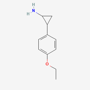 molecular formula C11H15NO B2684403 2-(4-Ethoxyphenyl)cyclopropan-1-amine CAS No. 1157694-19-3