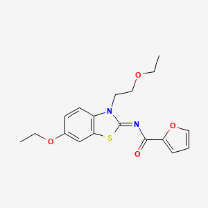 (Z)-N-(6-ethoxy-3-(2-ethoxyethyl)benzo[d]thiazol-2(3H)-ylidene)furan-2-carboxamide
